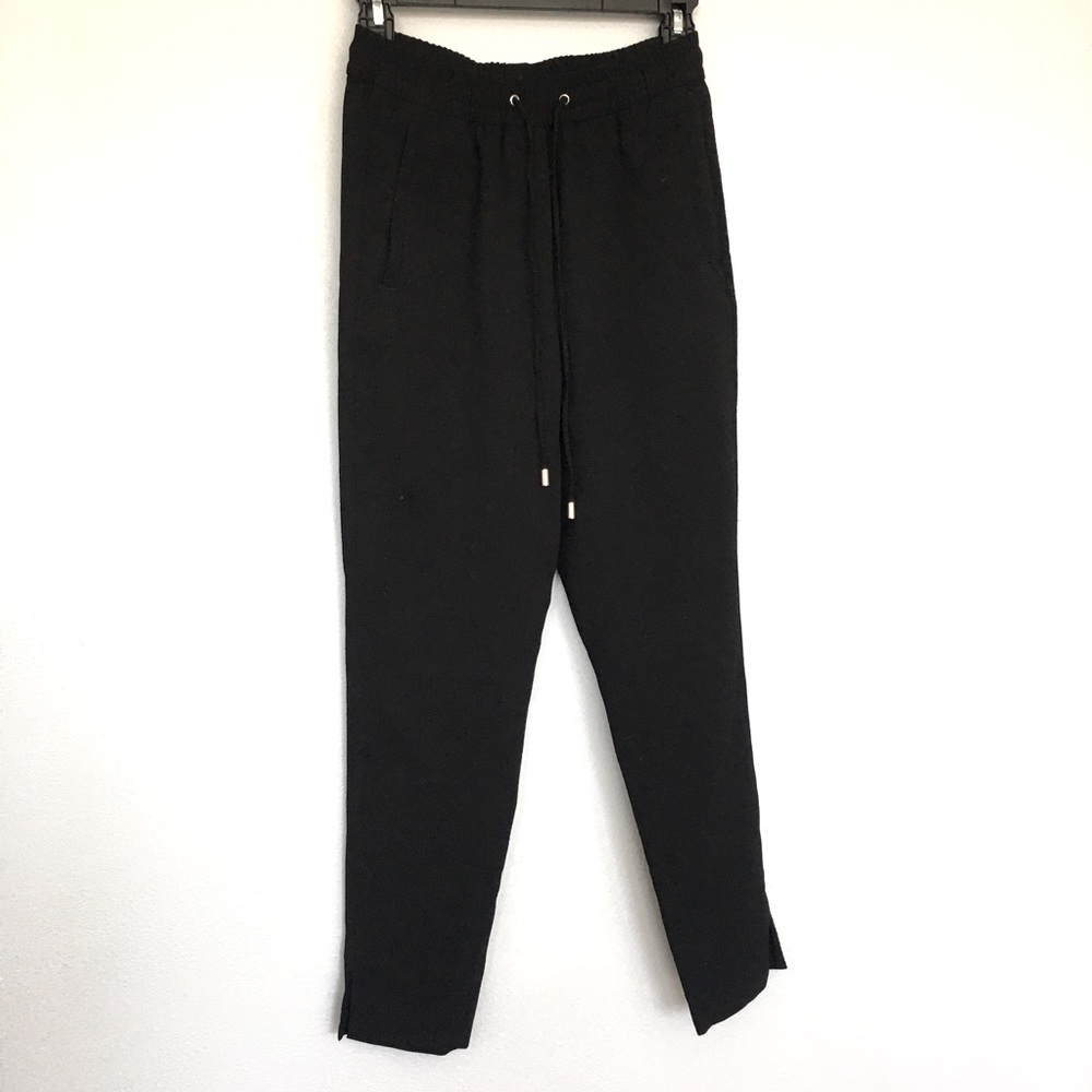 H and M | black pull on elastic waist dress pants